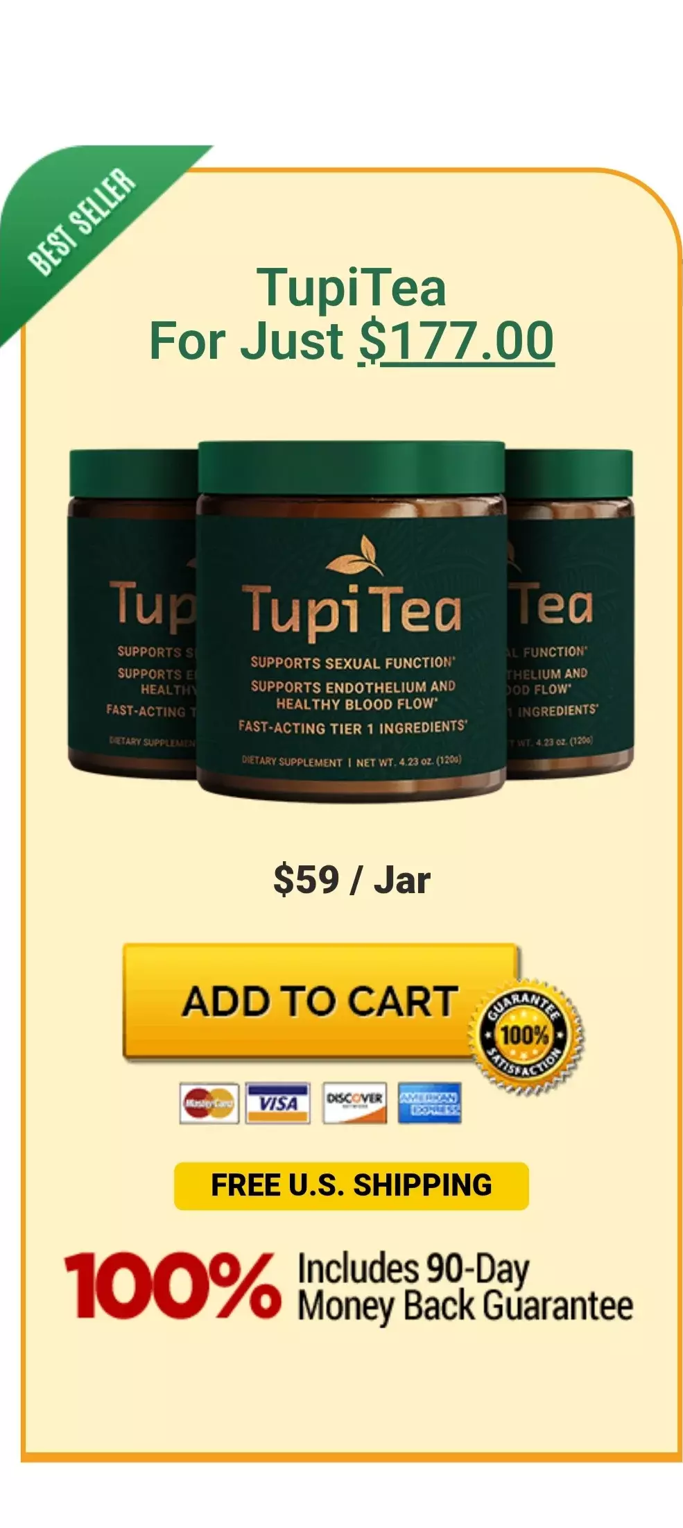Tupi Tea™ 3 jars pricing